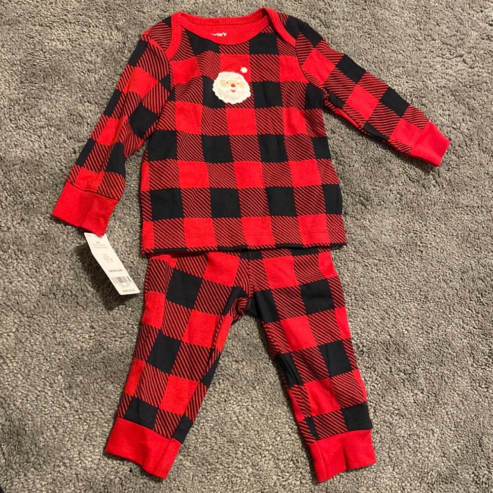 Red Buffalo Check Santa PJs